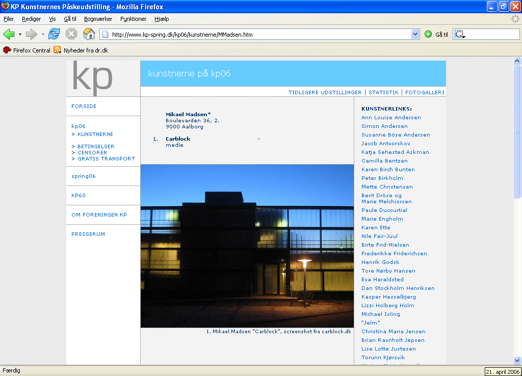 Carblock Art Building - kunstnernes påskeudstilling - KP06